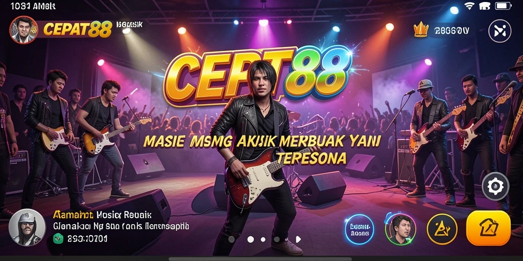 Tampilan gameplay yang menampilkan keasyikan bermain musik di CEPAT88.