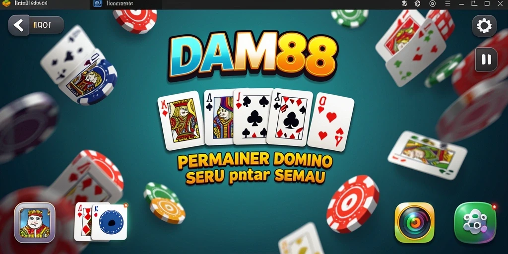 Tampilan gameplay seru dalam aplikasi DAM88 dengan karakteristik Domino.