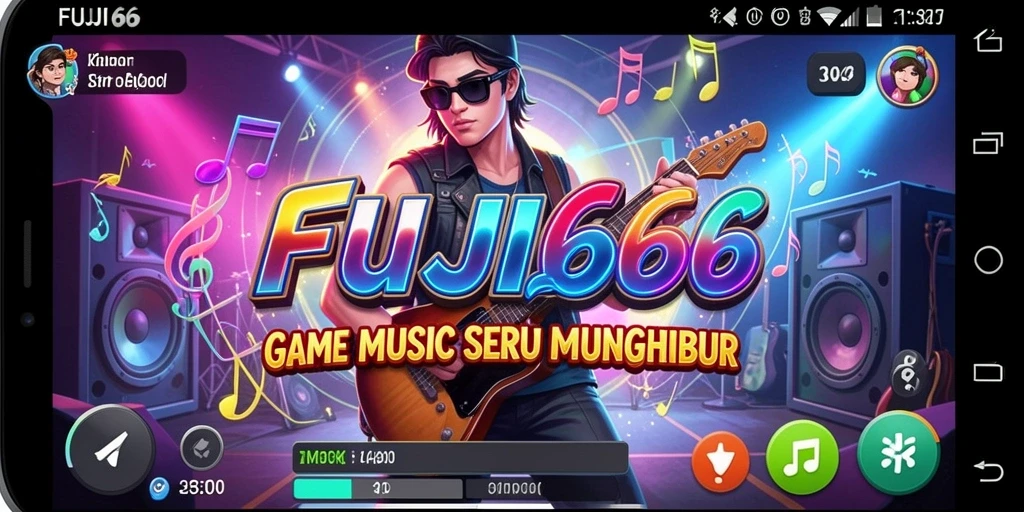 Tampilan gameplay FUJI66 yang menampilkan serunya bermain musik.