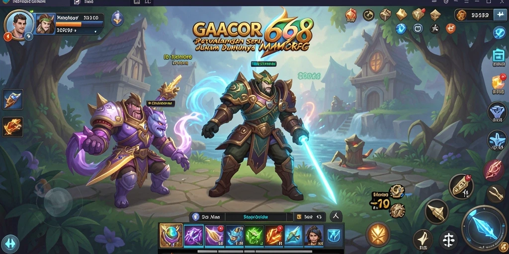Tangkapan layar GACOR668 menampilkan aksi pertarungan yang mendebarkan di dunia MMORPG.