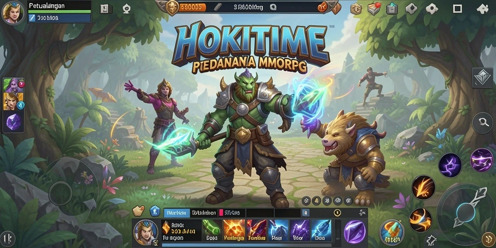 Menampilkan gameplay HOKITIME yang seru dan penuh aksi.