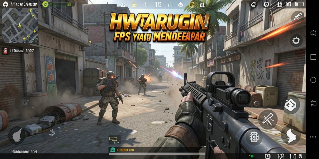 Menampilkan adegan aksi mendebarkan dari gameplay HW777.