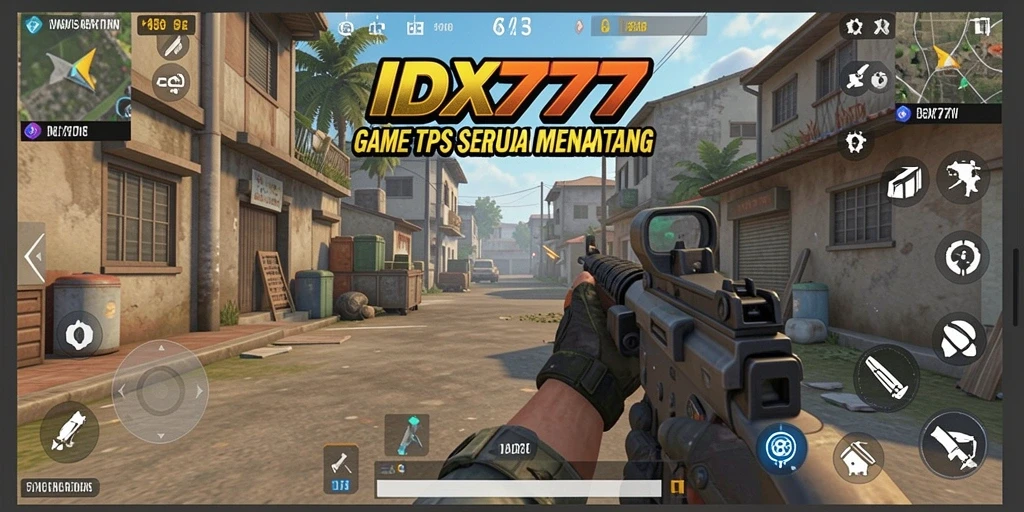 Tampilan gameplay IDX777 yang seru dan intens di arena TPS.