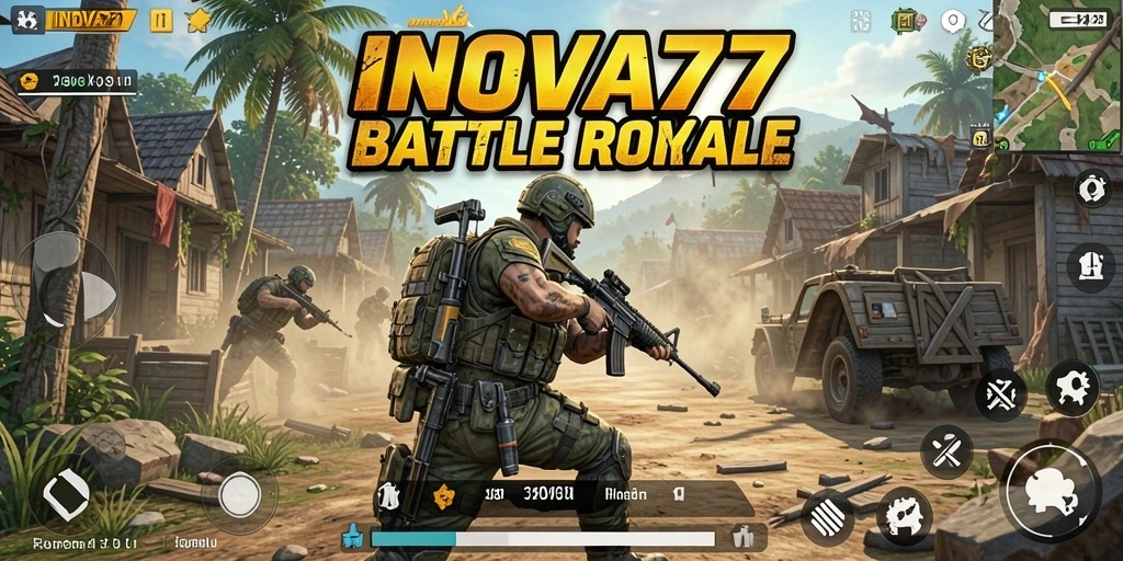 Gameplay seru Battle Royale di INOVA77 dengan aksi mendebarkan.