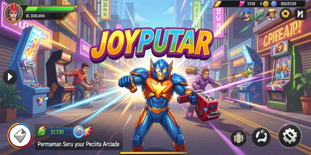 Tampilan gameplay seru dan penuh aksi di JOYPUTAR.