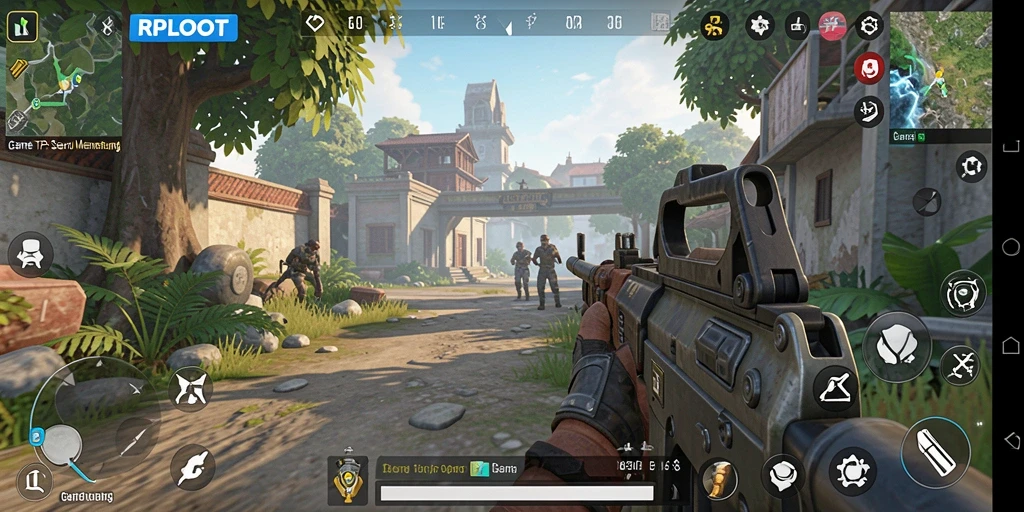 Screenshot RPLOOT menampilkan aksi pertempuran yang seru dan mendebarkan.