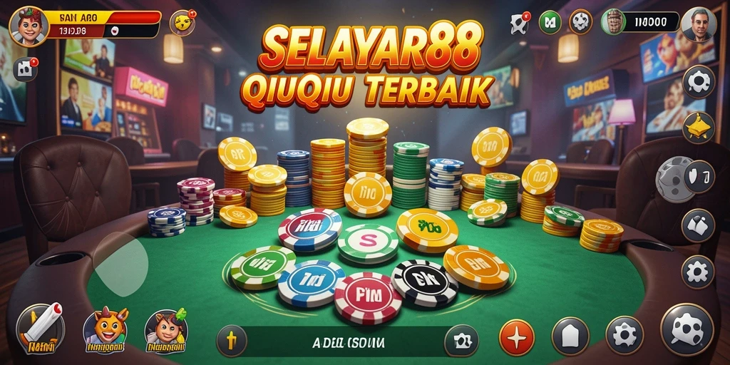 Screenshot gameplay <strong>SELAYAR88</strong> menunjukkan aksi seru permainan QiuQiu.