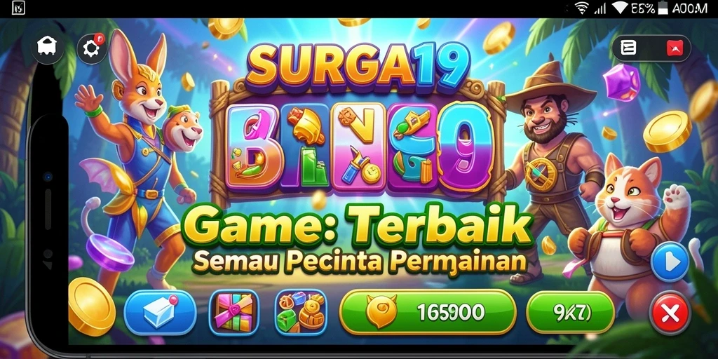 Tangkapan layar SURGA19 menampilkan aksi seru permainan Bingo.