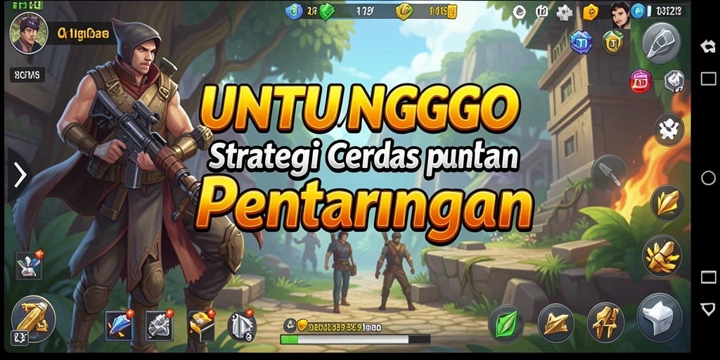 Tampilan gameplay <strong>UNTUNGGO</strong> yang menarik dan penuh strategi.