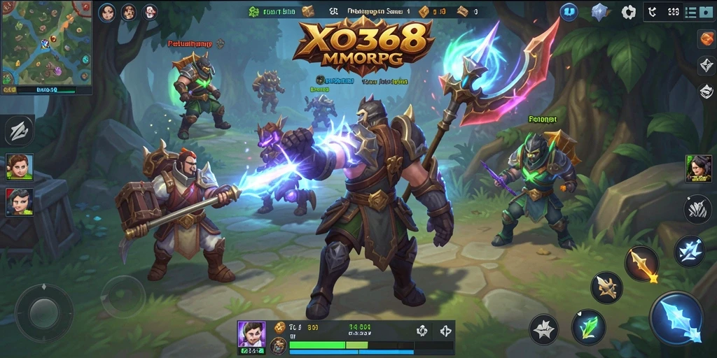 Screenshot menunjukkan aksi seru dalam pertarungan MMORPG.